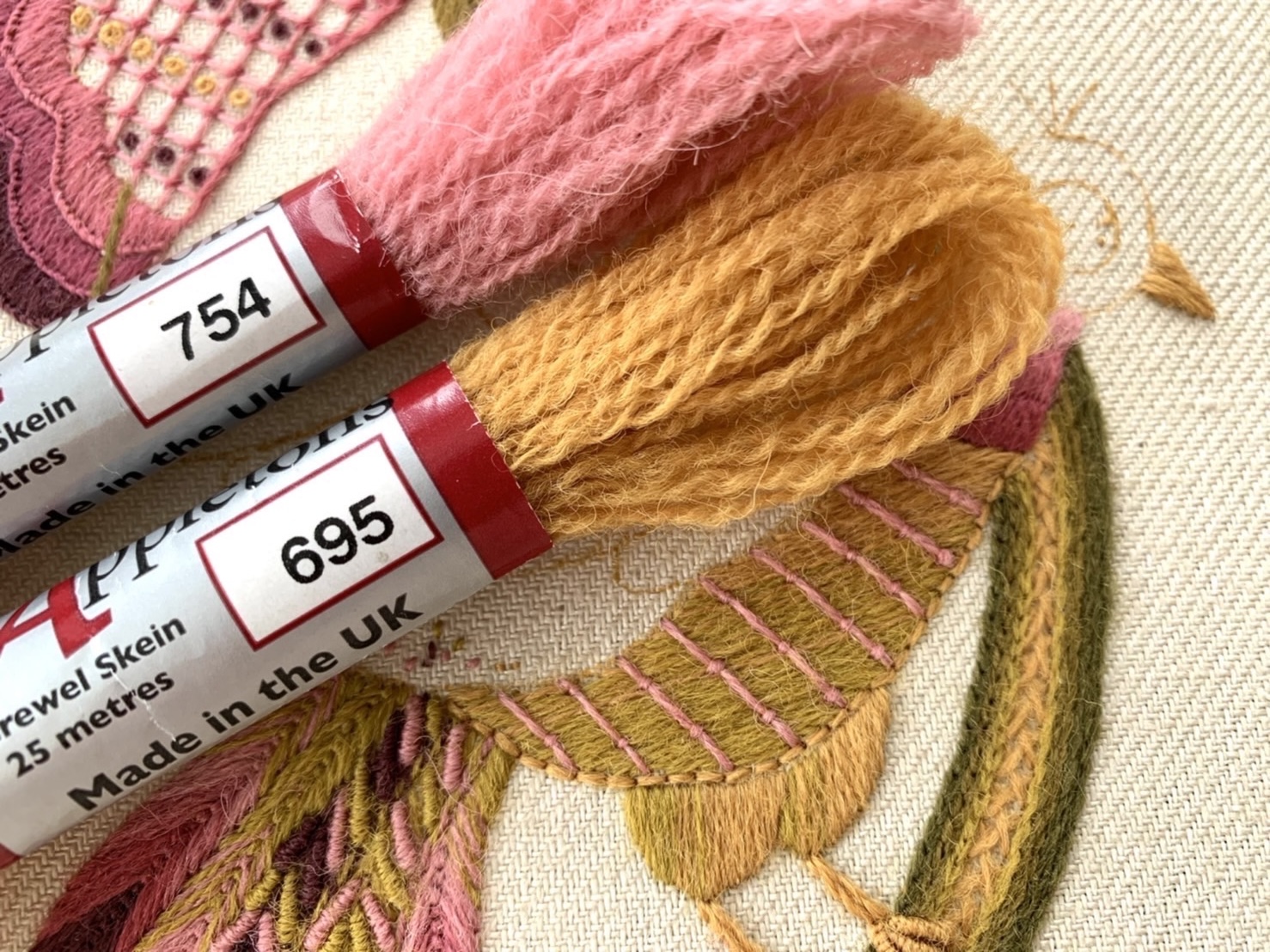 Complete Course:Jacobean受講料+材料セット - 画像 (3)