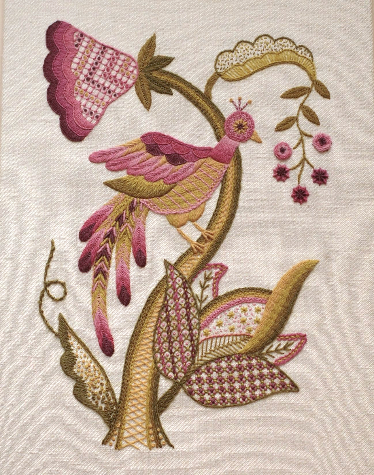 Complete Course:Jacobean受講料+材料セット - 画像 (2)